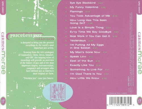 Carmen McRae - Priceless Jazz Collection (1998)