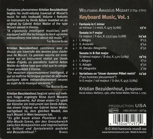 Kristian Bezuidenhout - Mozart: Keyboard Music, Vol. 1 (2010)