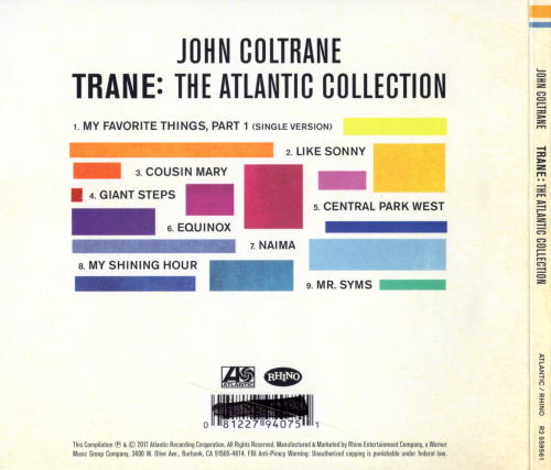 John Coltrane - Trane: The Atlantic Collection (2017) CD-Rip