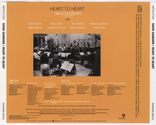 David Sanborn - Heart to Heart (1978) [2013 Japan 24-bit Remaster] CD-Rip