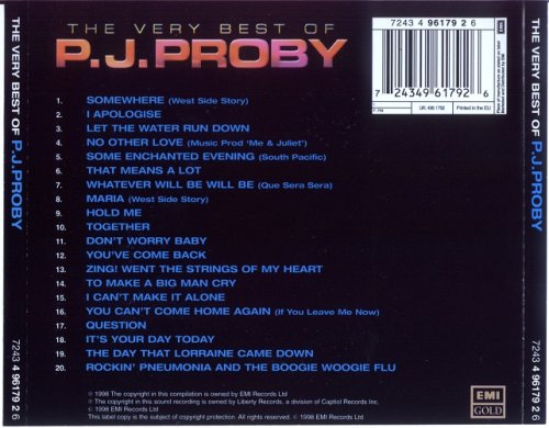 P.J.Proby - The Very Best Of P.J.Proby (1998) CD-Rip