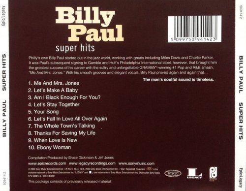 Billy Paul - Super Hits (2002)