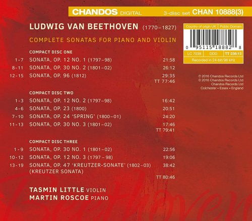 Martin Roscoe - Beethoven: Complete Violin Sonatas (2016)