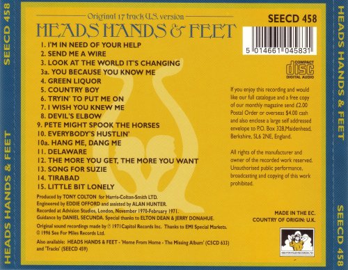 Heads Hands & Feet - Heads Hands & Feet (1996)