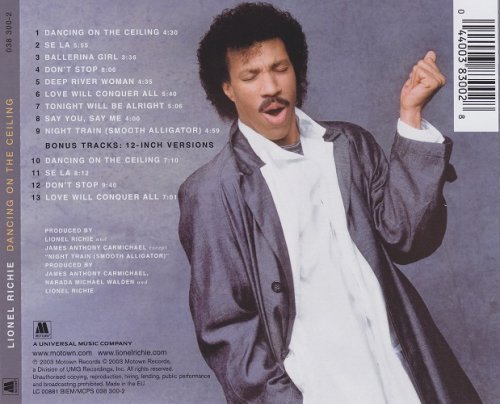 Lionel Richie - Dancing On The Ceiling (1986/2003) CD-Rip