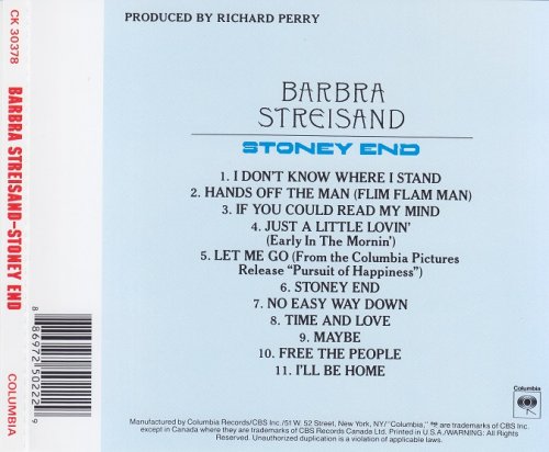 Barbra Streisand - Stoney End (1971) [2008] CD-Rip