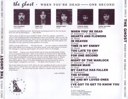 The Ghost - When You're Dead-One Second (Reissue, Remastered) (1970/2005)