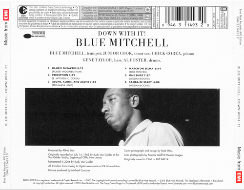 Blue Mitchell - Down With It! (1965) {RVG Edition}