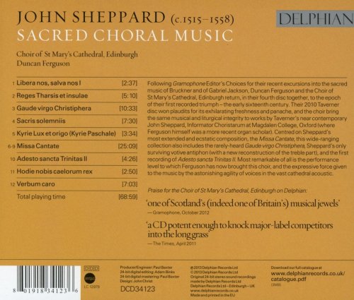 Choir of St Mary’s Cathedral, Edinburgh, Duncan Ferguson - Sheppard: Sacred choral music (2014) [Hi-Res]