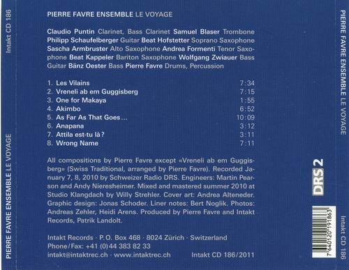 Pierre Favre Ensemble - Le Voyage (2010)