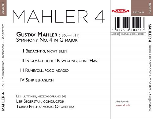 Leif Segerstam, Turku Philharmonic Orchestra - Mahler: Symphony No. 4 in G Major (2020) [Hi-Res]