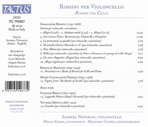 Andrea Noferini - Rossini for Cello (2020)