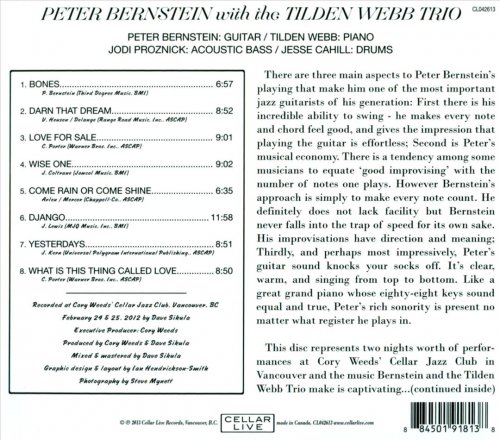Peter Bernstein with the Tilden Webb Trio - Live at Cory Weeds' Cellar Jazz Club (2013)