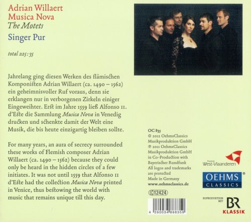 Singer Pur - Adrian Willaert: Musica Nova - The Motets (2012)