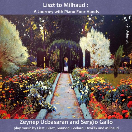 Zeynep Ucbasaran & Sergio Gallo - Liszt to Milhaud: A Journey with Piano 4 Hands (2020) [Hi-Res]