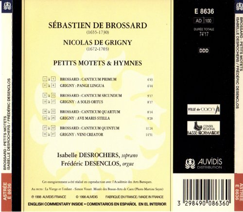 Isabelle Desrochers & Frederic Desenclos - Sebastien De Brossard: Petits Motets (1998)