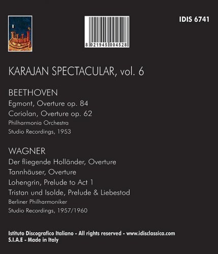 Herbert von Karajan - KARAJAN SPECTACLAR VOL VI BEETHOVEN & WAGNER Studio Recordings 1953 - 1960 (2020)