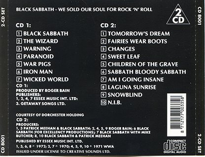 Black Sabbath - We Sold Our Soul For Rock’N’Roll (1987)