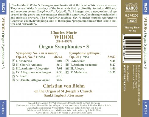 Christian von Blohn - Widor: Organ Symphonies, Vol. 3 (2020) [Hi-Res]