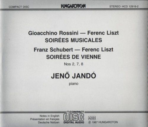Jenö Jandó - Liszt: Piano Transcriptions of Schubert and Rossini (1987)
