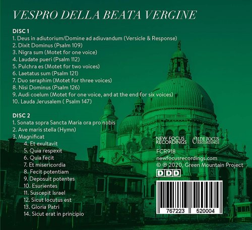 Green Mountain Project - Monteverdi: Vespro della Beata Vergine, SV 206 (Live) (2020) [Hi-Res]