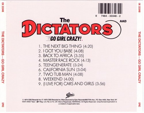 The Dictators - Go Girl Crazy (Reissue) (1975/2002)