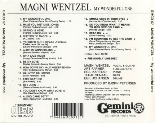 Magni Wentzel - My Wonderful One (1988)