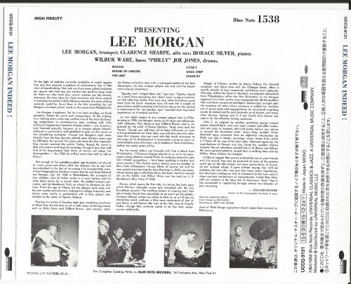 Lee Morgan - Lee Morgan Indeed! (1956) [2015 Blue Note, The Finest 1100  Series] CD-Rip