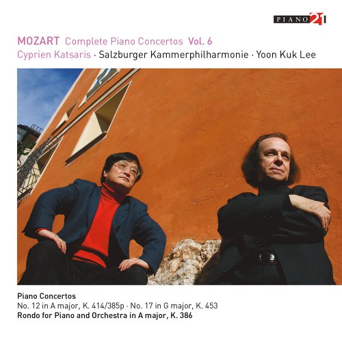 Cyprien Katsaris, Yoon Kuk Lee, Salzburger Kammerphilharmonie - Mozart: Complete Piano Concertos, Vol. 6 (Live - K. 414 & 453) (2020) [Hi-Res]