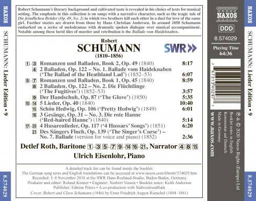 Detlef Roth, Ulrich Eisenlohr, Abraham Emanuel Fröhlich - Schumann: Romances, Ballads & Melodramas (2020) [Hi-Res]