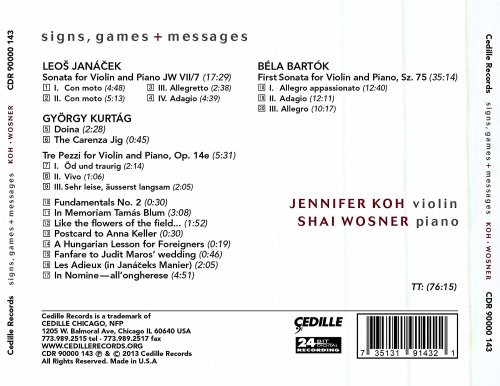 Jennifer Koh & Shai Wosner - Signs, Games + Messages (2013) [Hi-Res]