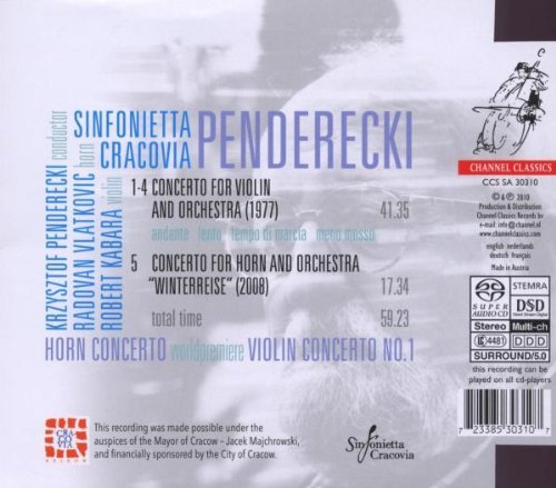 Krzysztof Penderecki - Horn Concerto; Violin Concerto No.1 (2010)