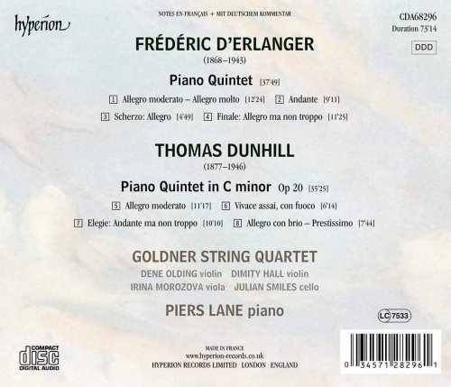 Goldner String Quartet & Piers Lane - Dunhill & Erlanger: Piano Quintets (2020) [Hi-Res]