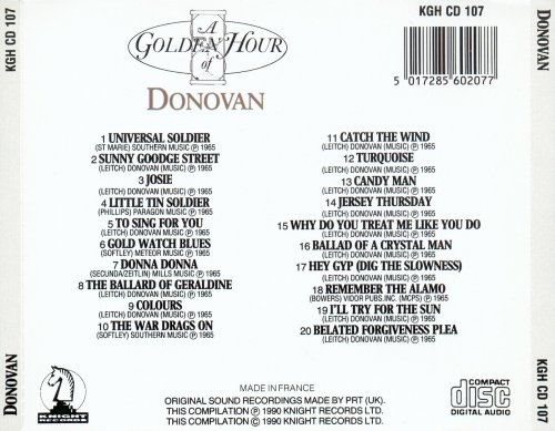 Donovan - A Golden Hour Of Donovan (1990)