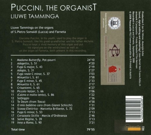 Liuwe Tamminga - Giacomo Puccini, The Organist (2012)