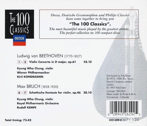 Kyung Wha Chung - Beethoven, Bruch: Violin Concerto, Scottische Fantasie (1997)