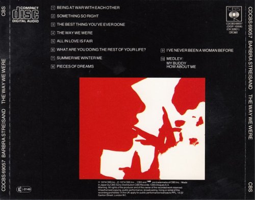 Barbra Streisand - The Way We Were (1974) [1986] CD-Rip