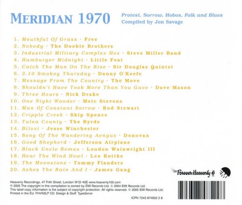 VA - Jon Savage - Meridian 1970 (Protest, Sorrow, Hobos, Folk And Blues) (2005)