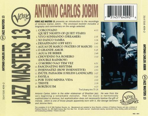 Antonio Carlos Jobim - Verve Jazz Masters 13 (1994)