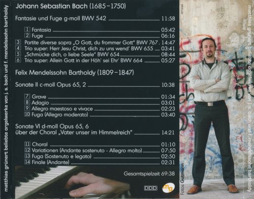 Matthias Grünert - Beliebte Orgelwerke von J.S. Bach und Felix Mendelssohn an der Jehmlich-Orgel zu Elsterberg (2004)