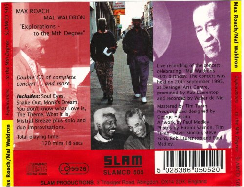 Max Roach & Mal Waldron - Explorations …To The Mth Degree (1995)