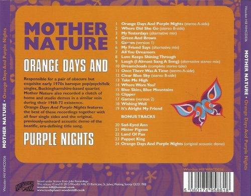 Mother Nature - Orange Days And Purple Nights (Remastered) (1968-72/2015)