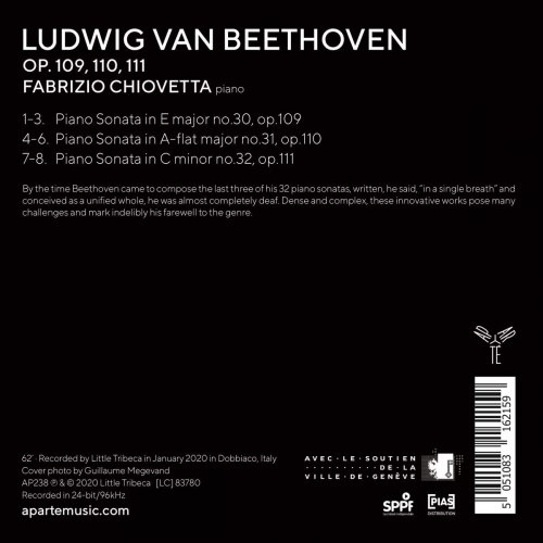 Fabrizio Chiovetta - Beethoven: Op. 109, 110, 111 (2020) [Hi-Res]