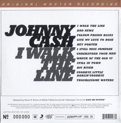 Johnny Cash - I Walk The Line (1964) [2020 SACD]