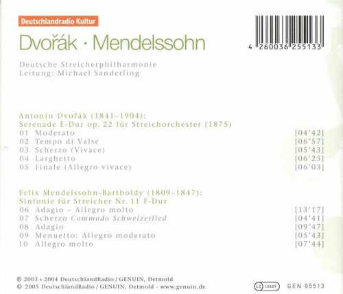 Sanderling, Michael - Dvorak, A.: Serenade / Mendelssohn, F.: Sinfonia No. 11 (2004)