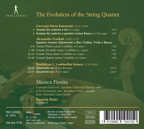 Daniela Dolci, Musica Fiorita - The Evolution of the String Quartet (2020)