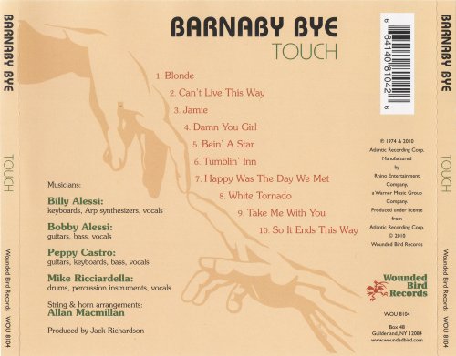 Barnaby Bye - Touch (2010)