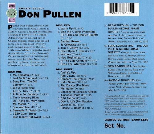 Don Pullen - Mosaic Select (2004)