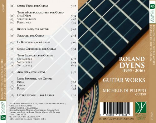 Michele Di Filippo - Roland Dyens: Guitar Works (2020)