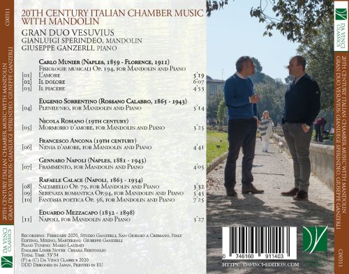 Gianluigi Sperindeo, Giuseppe Ganzerli - 20th Century Italian Chamber Music with Mandolin (2020)